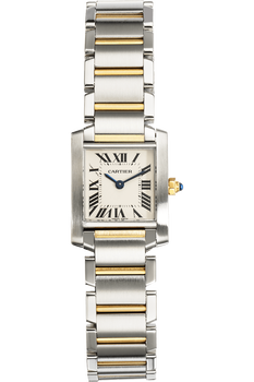 Tank Francaise Yellow Gold and Stainless Steel Quartz