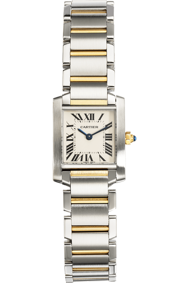 Tank Francaise Yellow Gold and Stainless Steel Quartz