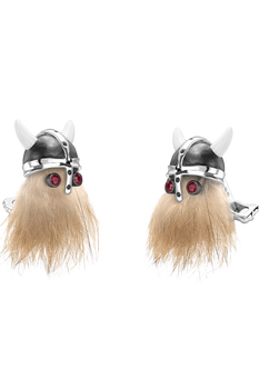 Hairy Viking Skull Cufflinks