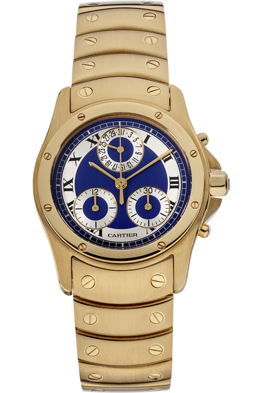Santos Ronde Chronograph Yellow Gold Quartz