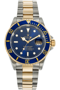 Submariner Swiss Dial Lug Holes Yellow Gold and Stainless Steel Automatic