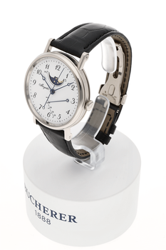 Classique Phase de Lune White Gold Automatic
