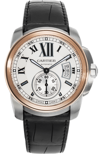Calibre de Cartier Rose Gold and Stainless Steel Automatic