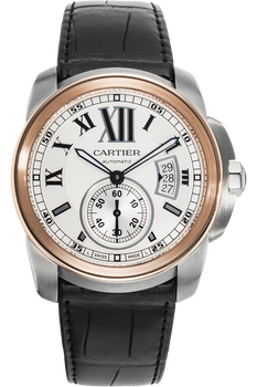 Calibre de Cartier Rose Gold and Stainless Steel Automatic