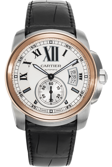 Calibre de Cartier Rose Gold and Stainless Steel Automatic