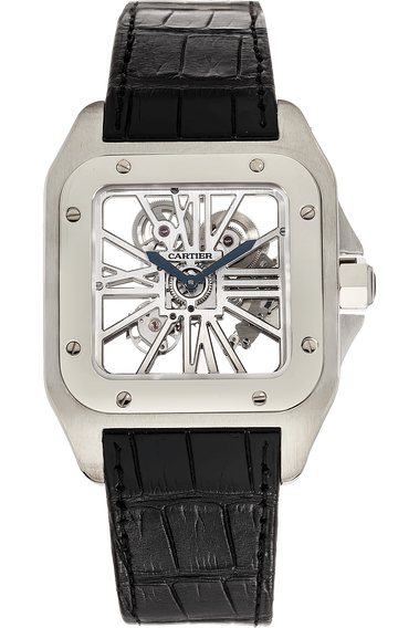 Cartier santos 100 shop xl skeleton