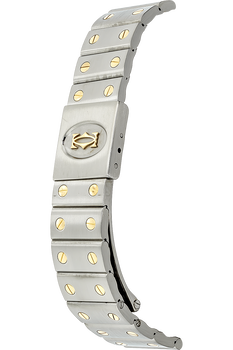 Santos Galbee Yellow Gold and Stainless Steel Quartz