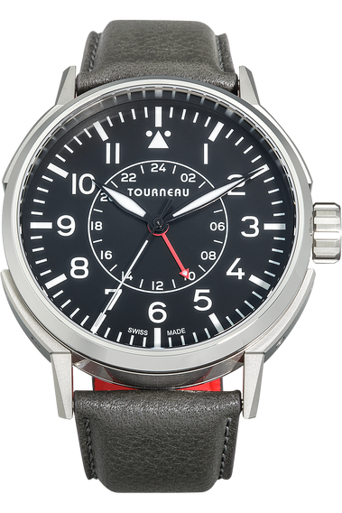 TNY 44mm Aviator GMT in Stainless Steel