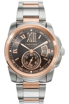 Calibre de Cartier Rose Gold and Stainless Steel Automatic