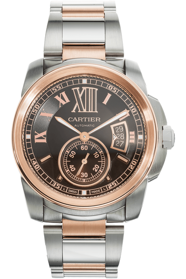 Calibre de Cartier Rose Gold and Stainless Steel Automatic