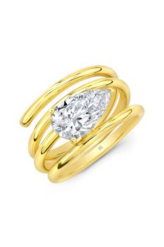 Spiral Ring in Yellow Gold