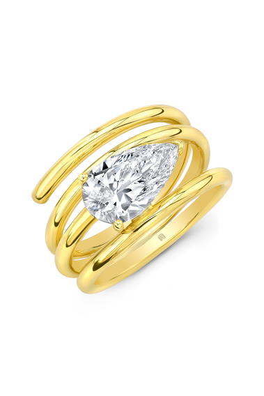 Spiral Ring in Yellow Gold