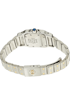 Santos Galbee Moon Phase Yellow Gold and Stainless Steel Quartz