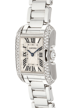 Tank Anglaise White Gold Quartz