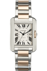Tank Anglaise Rose Gold and Stainless Steel Automatic