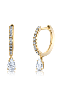 Diamond Drop Huggies