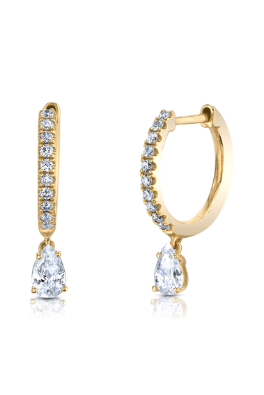 Diamond Drop Huggies