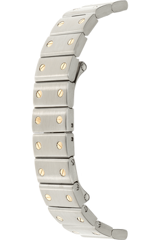 Santos Galbee Yellow Gold and Stainless Steel Quartz
