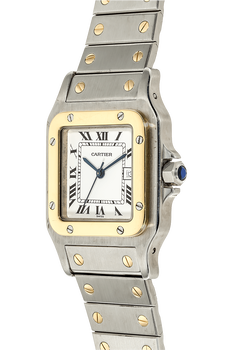 Santos Galbee Yellow Gold and Stainless Steel Automatic