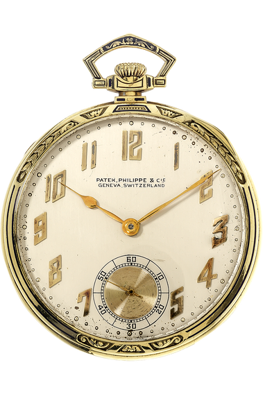 Pocket Watch Circa 1940s Yellow Gold Manual