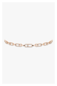 Move Uno Choker in Pink Gold