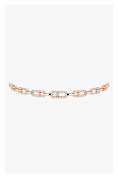 Move Uno Choker in Pink Gold