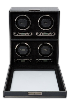 British Racing 4 Piece Watch Winder Black