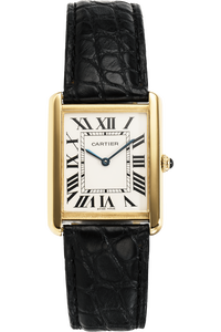 Tank Solo Yellow Gold and Stainless Steel Quartz