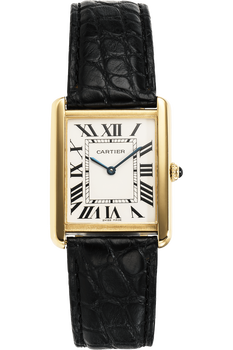 Tank Solo Yellow Gold and Stainless Steel Quartz