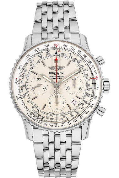 Breitling Navitimer 01 Limited Edition Silver Dial Steel Watch