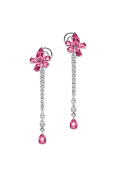 Classics Pink Sapphire Pendant Earrings