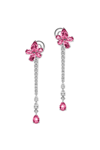 Classics Pink Sapphire Pendant Earrings