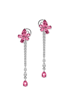Pink Sapphire Earrings 10.12 ct.