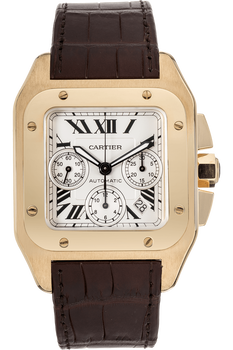 Santos 100 Chronograph Yellow Gold Automatic