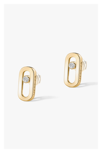 Move Uno Stud Earrings in Yellow Gold