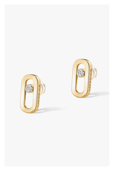 Move Uno Stud Earrings in Yellow Gold