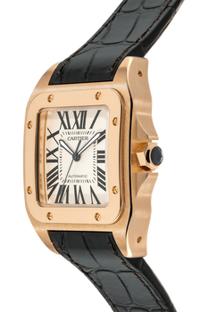Santos 100 Rose Gold Automatic