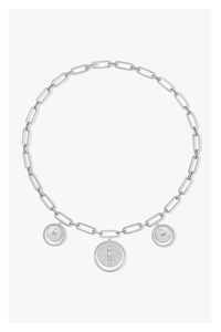 Lucky Move Charms Choker in White Gold