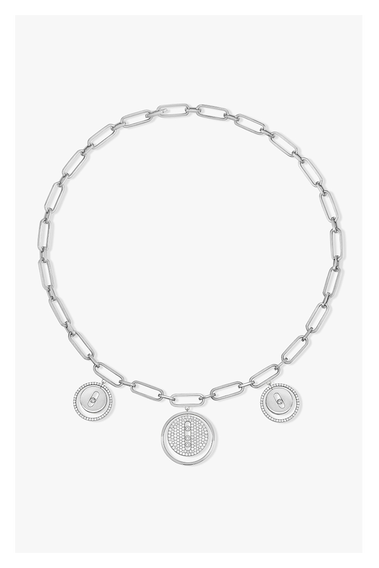 Lucky Move Charms Choker in White Gold