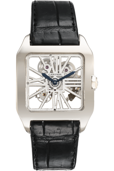 Cartier santos dumont white gold shop