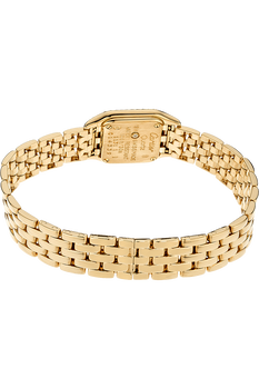Panthere Art-Deco Yellow Gold Quartz
