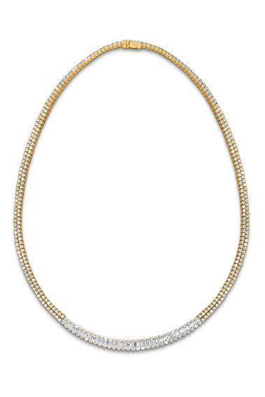 Baguette Love Necklace