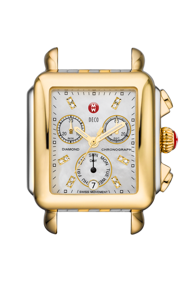 MICHELE Deco Day Diamond Two-Tone, Diamond Dial
