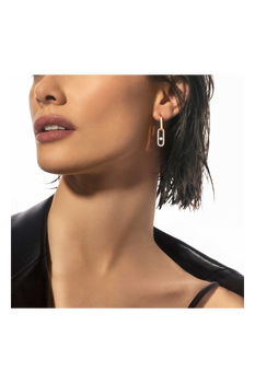 Move Link Transformable Earrings in Pink Gold