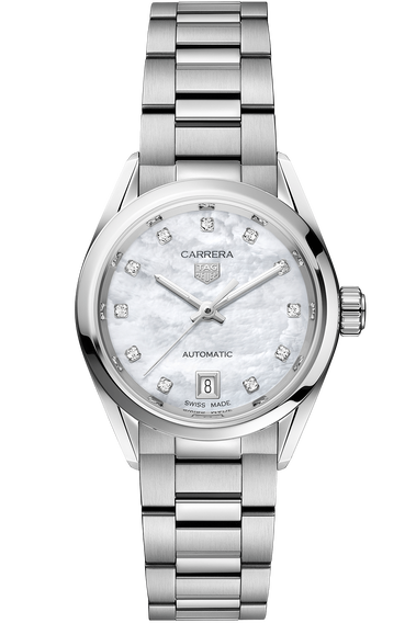 Tag heuer carrera top womens mother of pearl