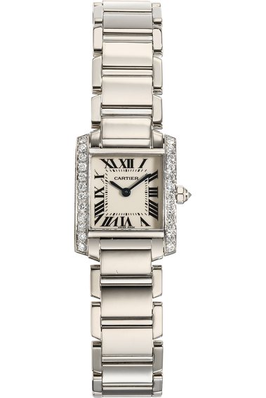 Tank Francaise White Gold Quartz