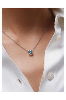 Peekaboo Aquamarine Neck Pendant