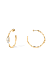 Move Uno PM Hoops in Yellow Gold