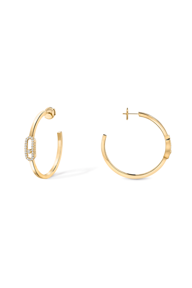 Move Uno PM Hoops in Yellow Gold