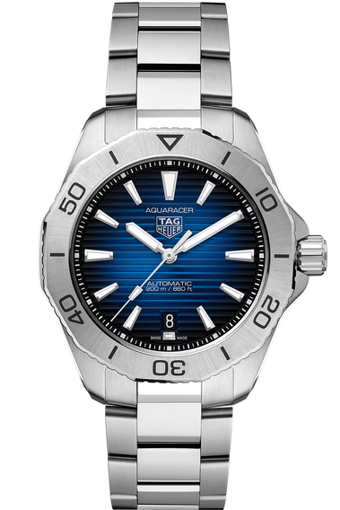Aquaracer Calibre 5 Automatic Mens Blue Steel Watch
